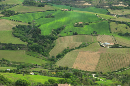 Landscape of the Tuscan countryside in Italy