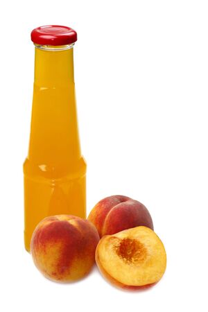 Peach and juice の写真素材