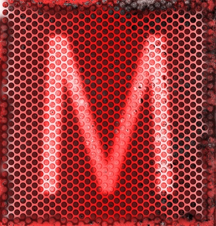 Burned metal abstract background of M の写真素材