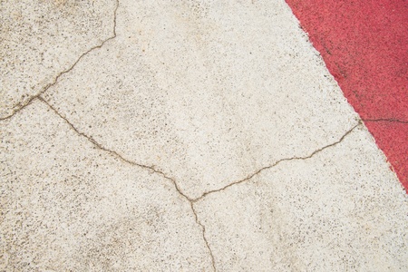 Texture background of cracked concrete road ground の写真素材