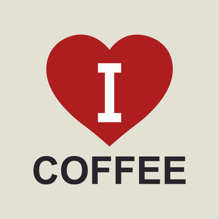 I love coffee のイラスト素材