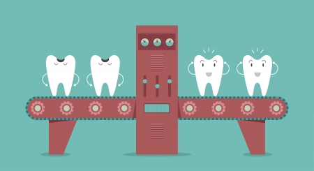 Dental machine, Idea conceptのイラスト素材