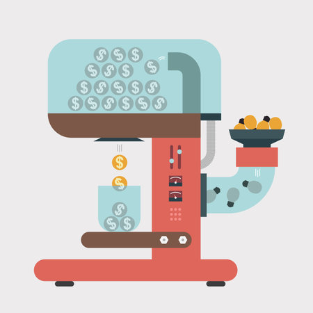 Money making machine, Business ideaのイラスト素材