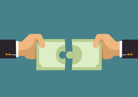 Money puzzle, Business idea のイラスト素材