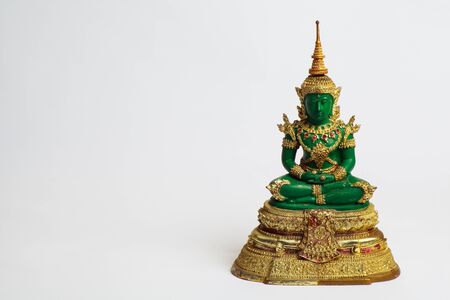 Emerald Buddha ,shadow on left hand sideの写真素材