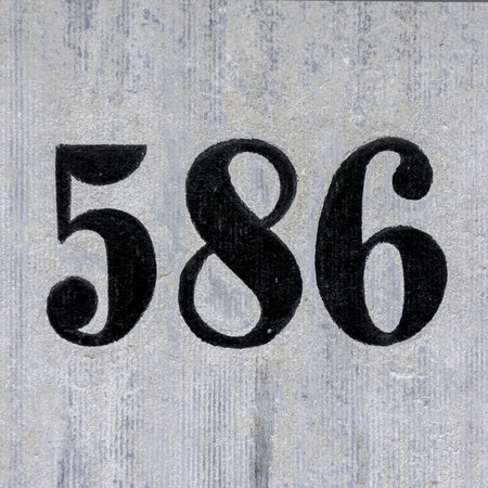 hans painted house number five hundred and eighty six
