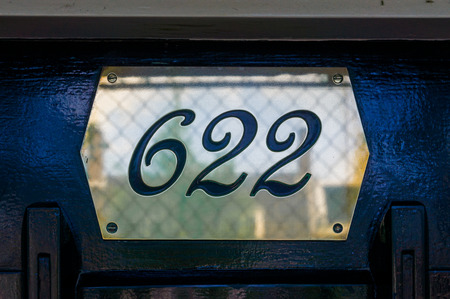 house number six hundred and twenty two (622)の写真素材