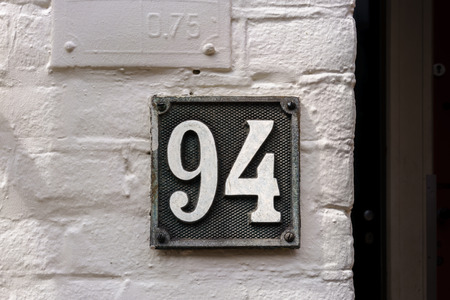 House number ninety four (94)の写真素材