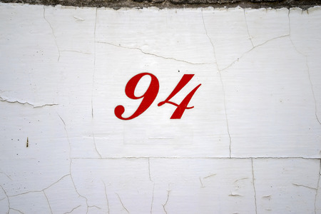 House number ninety four (94)の写真素材