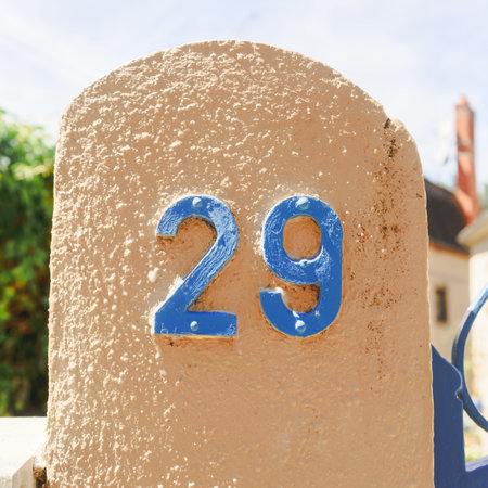 House number nine (29).の写真素材