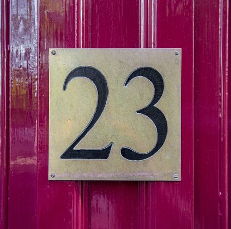 House number twenty three (23)の写真素材