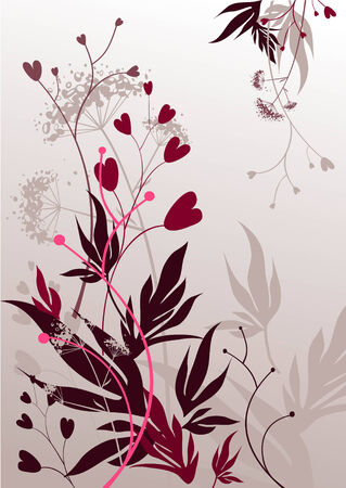 Abstract floral backgroundのイラスト素材