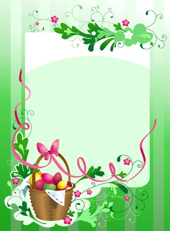 Easter frameのイラスト素材