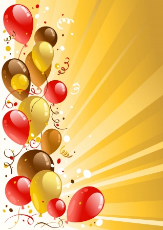Golden celebration background with space for textのイラスト素材