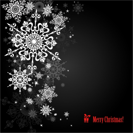Snowflakes background with space for text  のイラスト素材