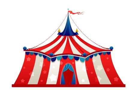 Circus marquee tent isolatedのイラスト素材