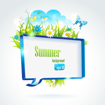 Abstract speech bubble with space for textのイラスト素材