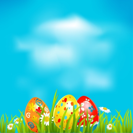 Easter background with space for textのイラスト素材