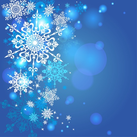 Snowflakes background with space for textのイラスト素材