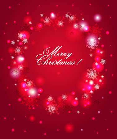 Red  holiday snow background eps 10のイラスト素材