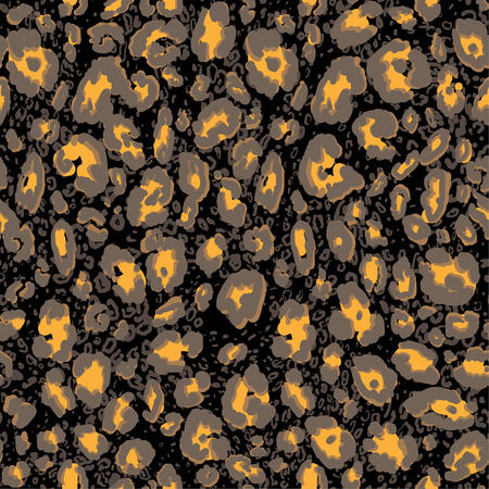 Dark leopard seamless patternのイラスト素材