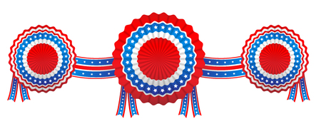 Fourth of July bannerのイラスト素材