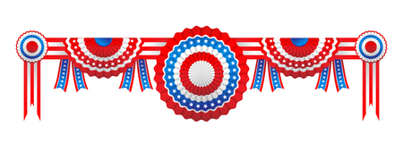 Fourth of July decorationのイラスト素材