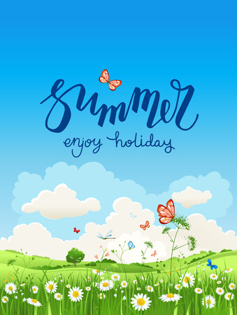 Enjoy summer timeのイラスト素材