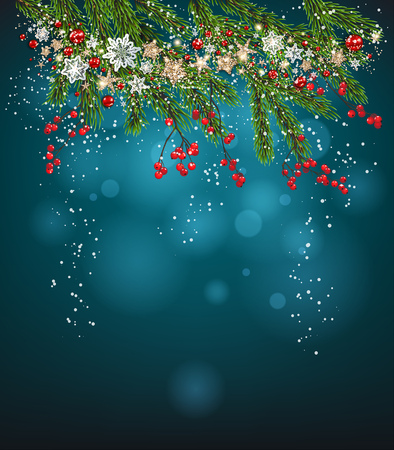 christmas holiday invitation cardのイラスト素材