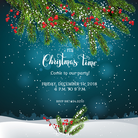 Beautiful Christmas card design.のイラスト素材