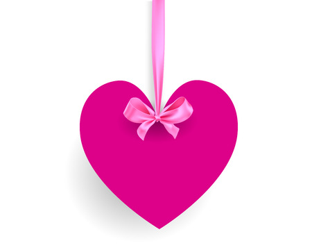 Hanging heart vector illustrationのイラスト素材