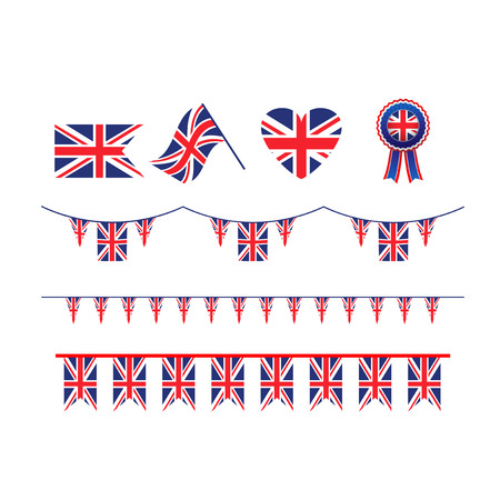 Symbol Union Jack flagのイラスト素材