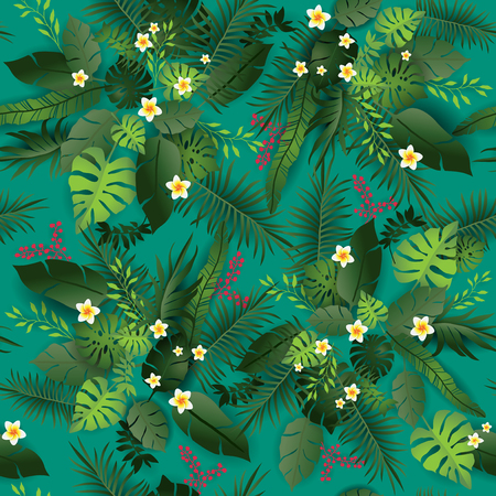 Green Seamless patternのイラスト素材