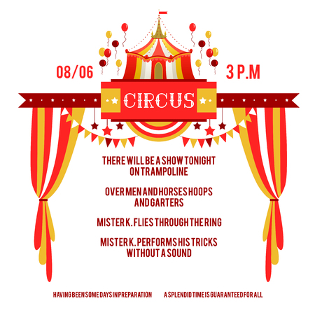 Circus Show Invitationのイラスト素材