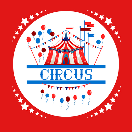 Circus tent designのイラスト素材
