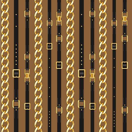 Trendy repeating print on brown backdropのイラスト素材