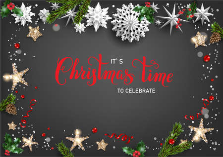 Dark trendy holiday illustrationのイラスト素材