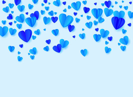 Blue hearts background.のイラスト素材