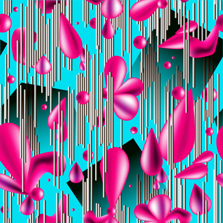 Fantasy floral seamless background.