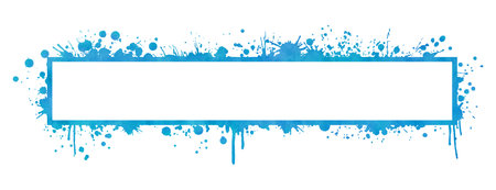 Square watercolor splash on white backgroundのイラスト素材