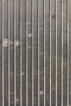 Engine cooling radiator isolated on a background.の写真素材