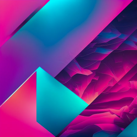 Toned pink purple blue teal shiny surface background illustrationの写真素材