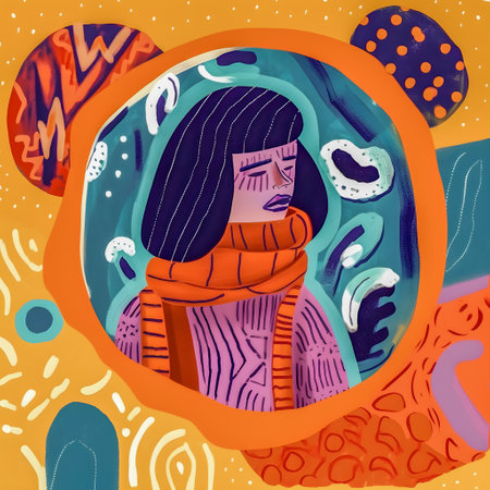 Self Love inspiration, trendy hand drawn style illustration, AI Generatedの素材
