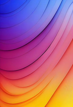 Gradient colors background, multicolor illustration, AI Generatedの素材