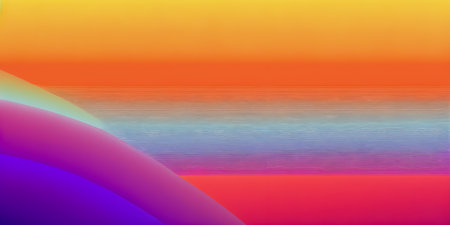 Gradient colors background, multicolor illustration, AI Generatedの素材