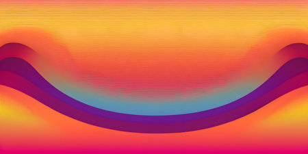 Gradient colors background, multicolor illustration, AI Generatedの素材