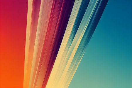 Gradient colors background, multicolor illustration, AI Generatedの素材