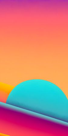 Gradient colors background, multicolor illustration, AI Generatedの素材