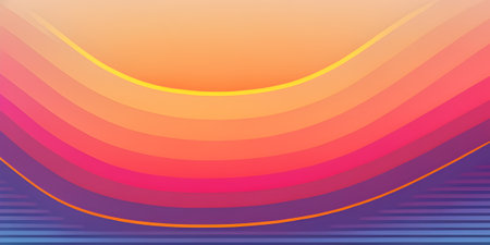 Gradient colors background, multicolor illustration, AI Generatedの素材