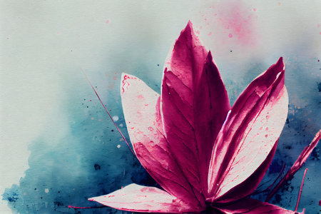 Grunge watercolor background, brush painting style, AI Generatedの素材